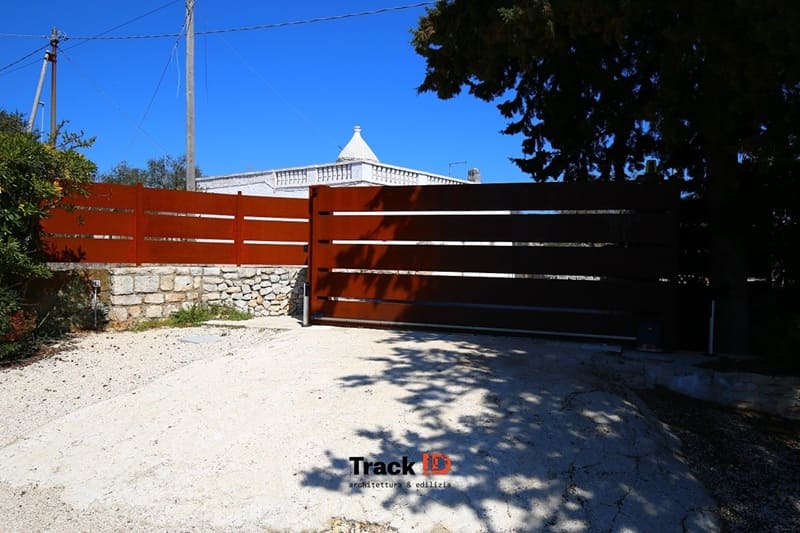 Cancello in corten su misura design